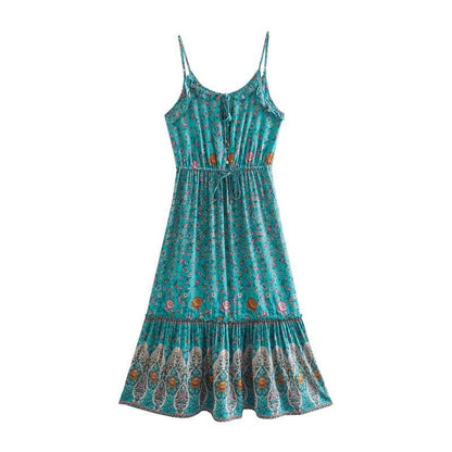 Phylia Boho Midi Dress