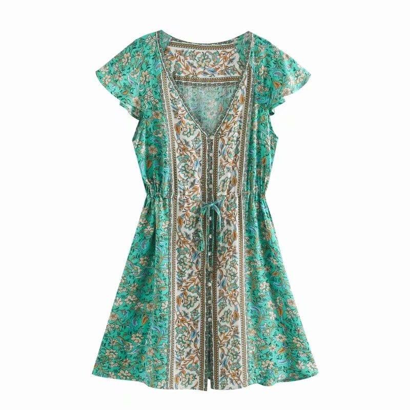 Ailith Boho Mini Dress ( 3 Colors )