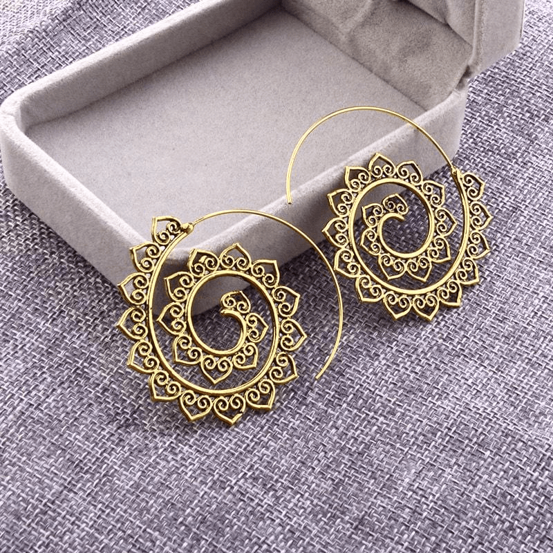 Gypsy Tribal Swirl Earrings