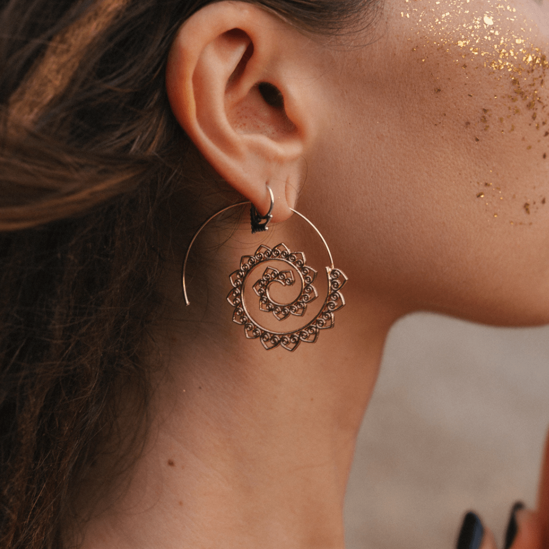 Gypsy Tribal Swirl Earrings