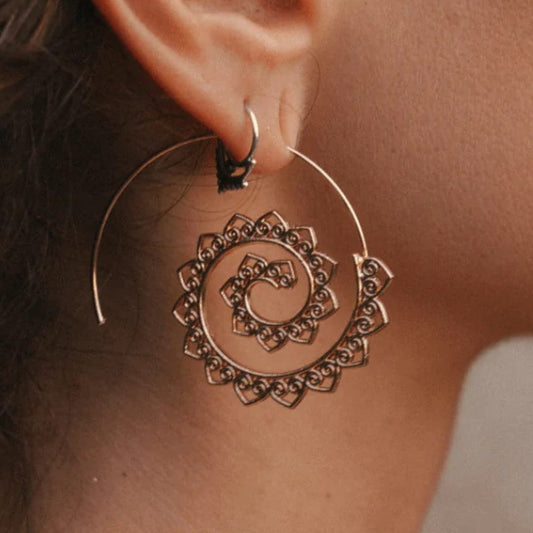 Gypsy Tribal Swirl Earrings