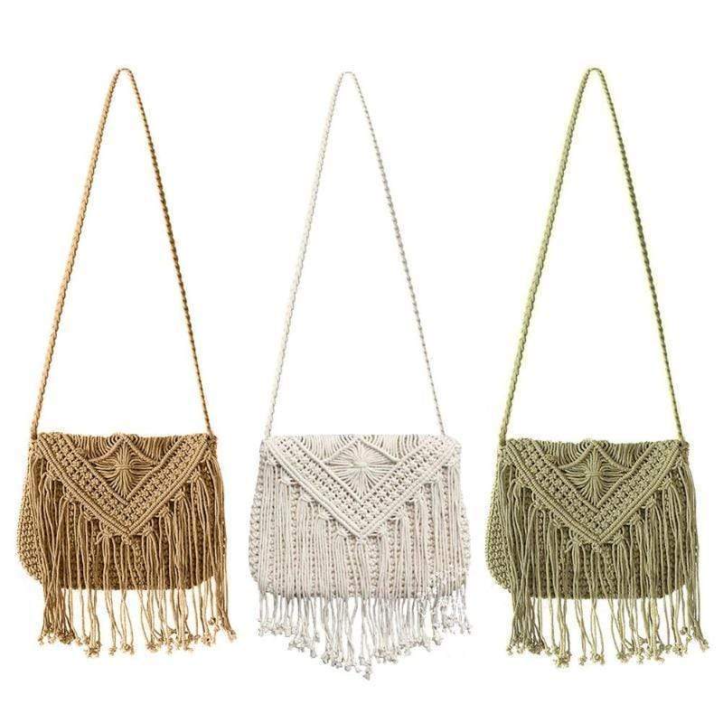 Handmade Crochet Bag with Tassels