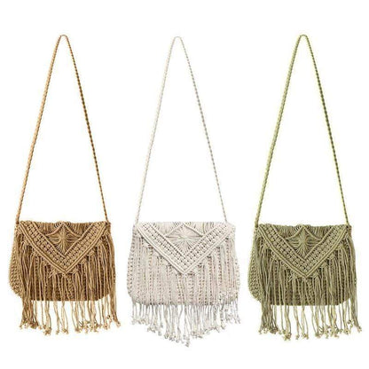 Handmade Crochet Bag with Tassels