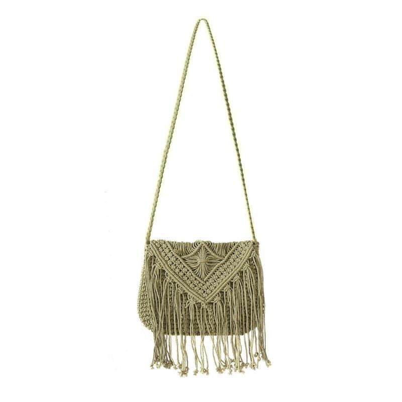 Handmade Crochet Bag with Tassels