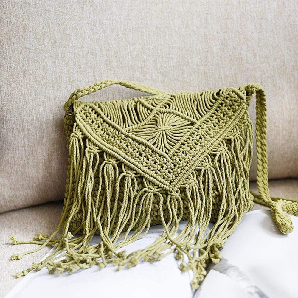 Handmade Crochet Bag with Tassels