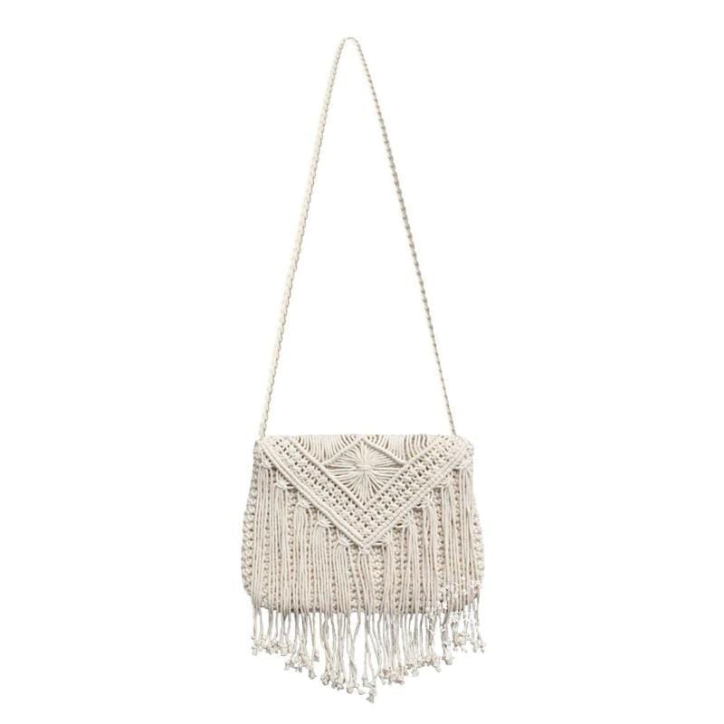 Handmade Crochet Bag with Tassels