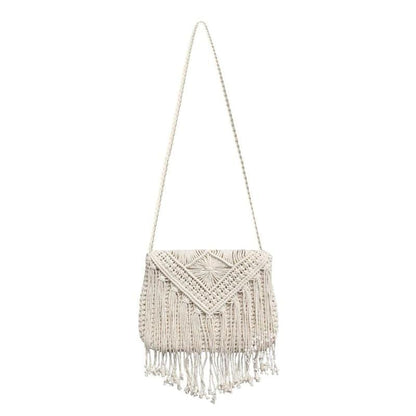 Handmade Crochet Bag with Tassels