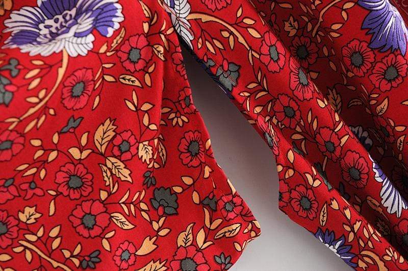 Harper Red Floral Kimono