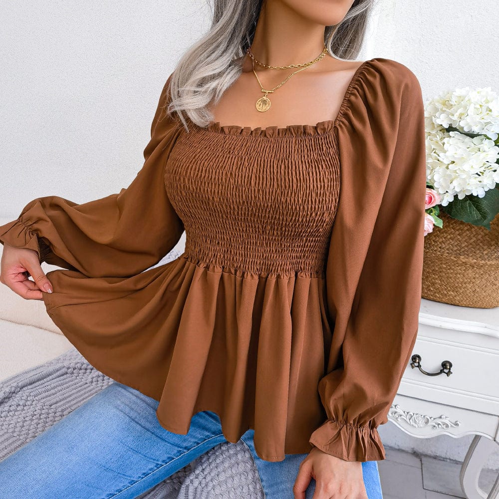 Hazel Long Sleeve Chiffon Shirt