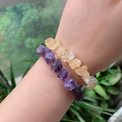 Healing Crystals Cuff Bangle