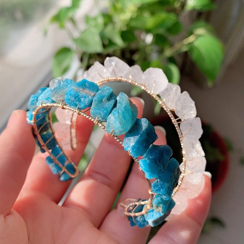 Healing Crystals Cuff Bangle