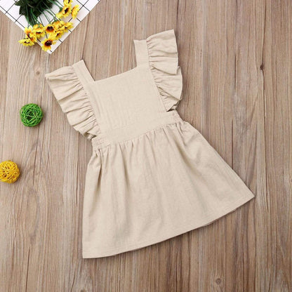 Honor Beige Baby Girl and Toddler Dress