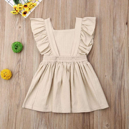 Honor Beige Baby Girl and Toddler Dress