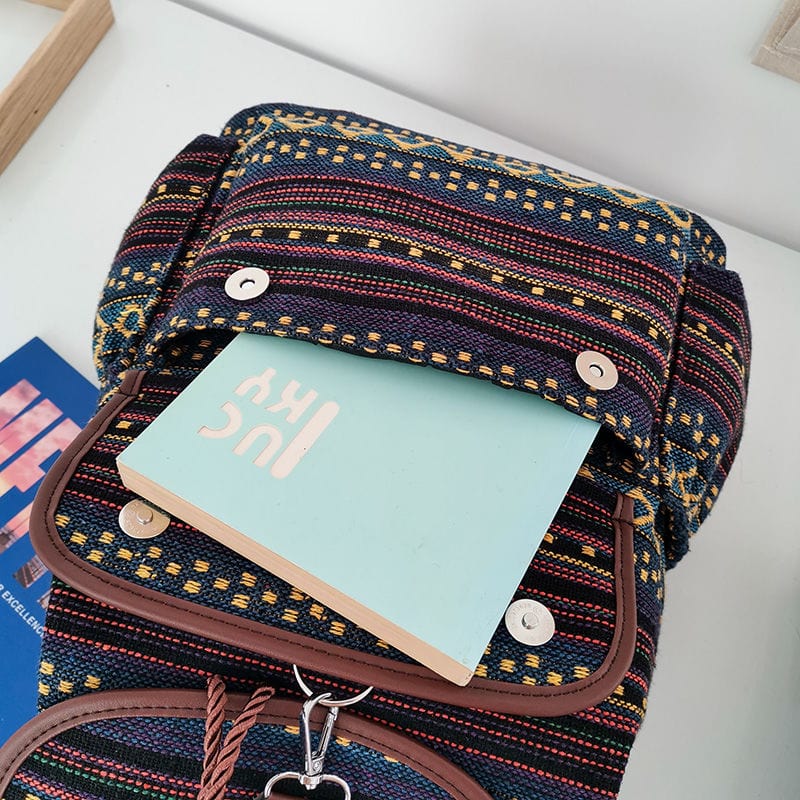 Indigo Canvas Backpack