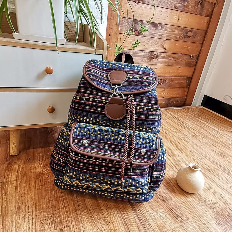 Indigo Canvas Backpack