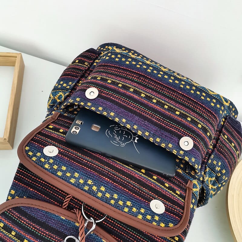 Indigo Canvas Backpack