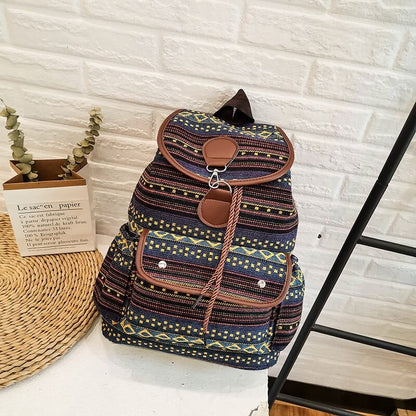 Indigo Canvas Backpack