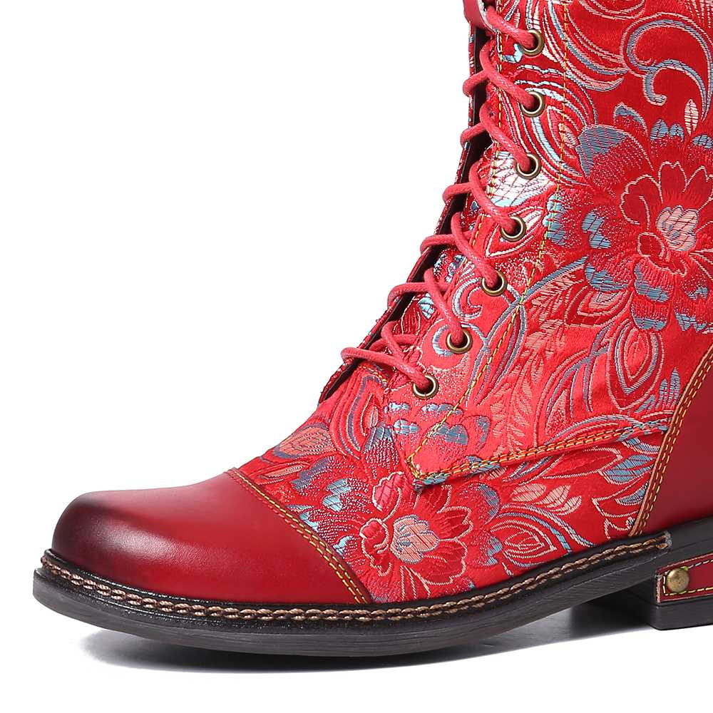 Iris Floral Boots