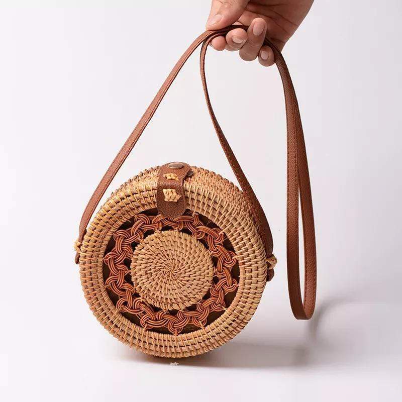 Ischia Rattan Braided Design Bag