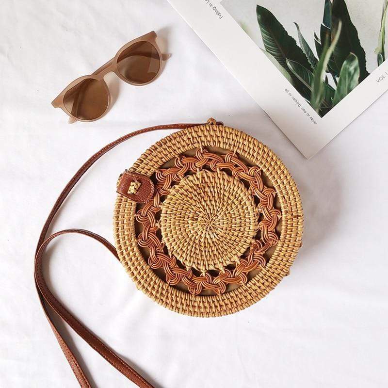 Ischia Rattan Braided Design Bag