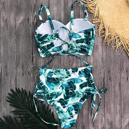 Jungle High Waist Bikini Set