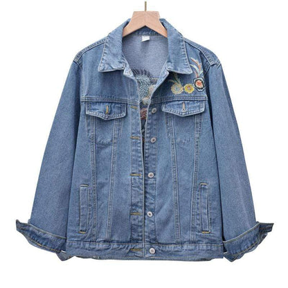 Kezia Crane Embroidery Denim Jacket