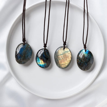 Labradorite Amulet Pendant Necklace