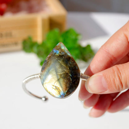 Labradorite Rain Drop Bracelet