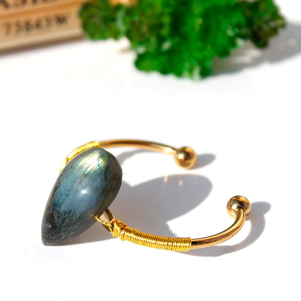 Labradorite Rain Drop Bracelet