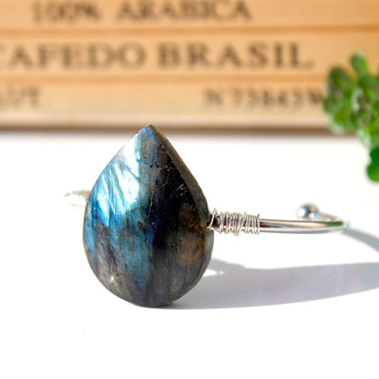 Labradorite Rain Drop Bracelet