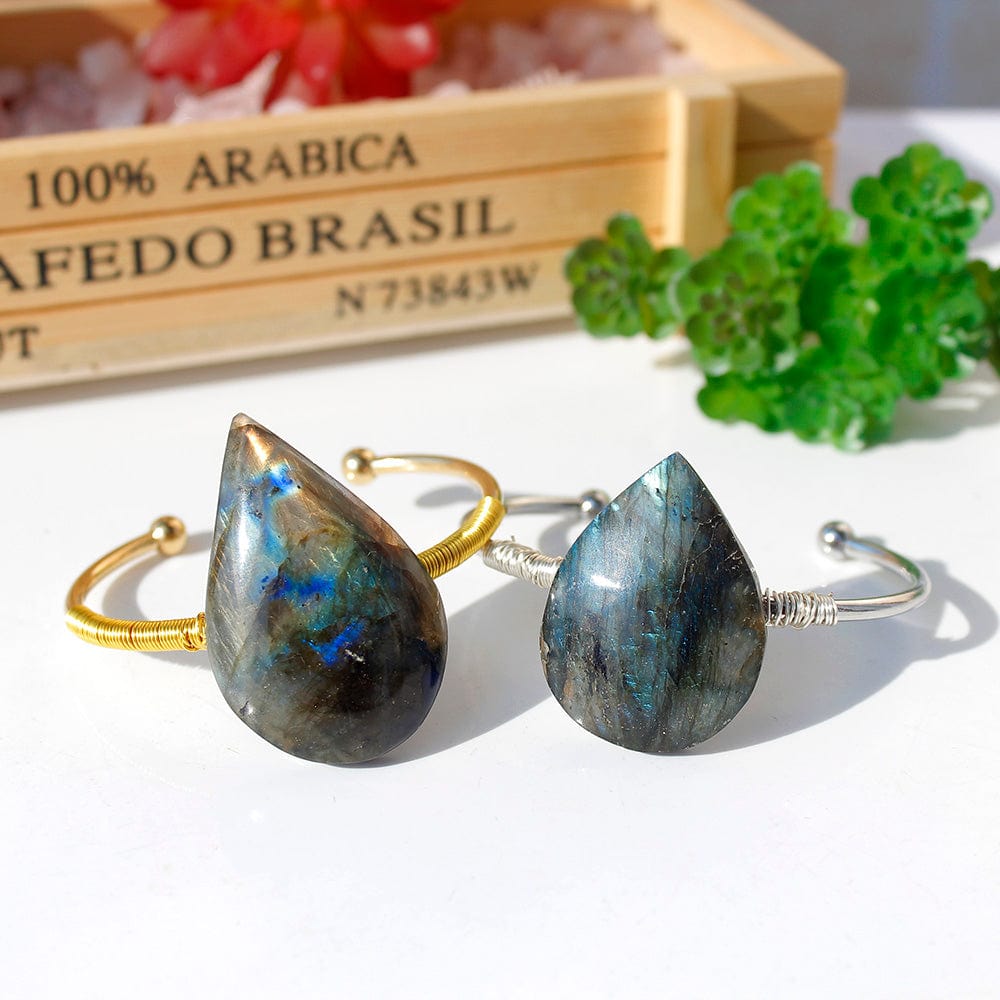 Labradorite Rain Drop Bracelet