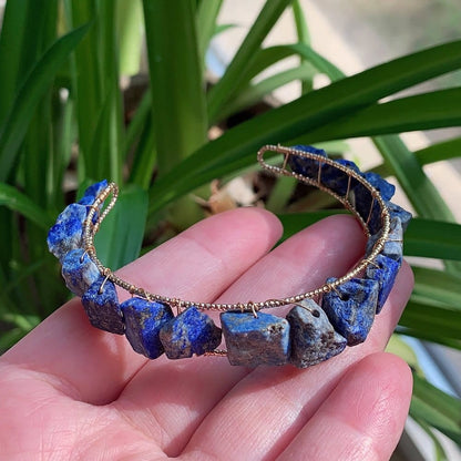 Healing Crystals Cuff Bangle