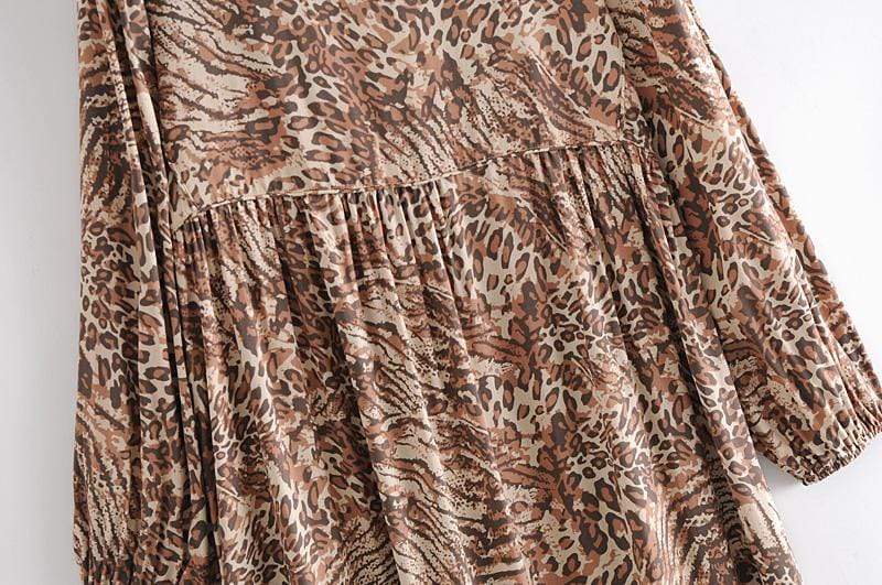 Leopard Print Maxi Dress