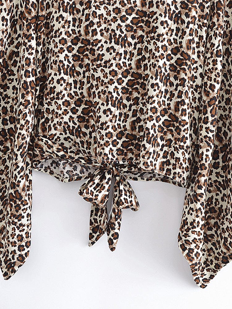 Leopard Short Boho Kimono