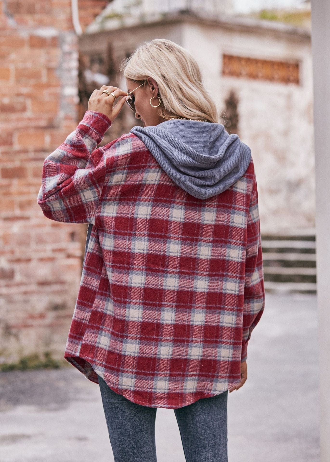 Lilou Plaid Hooded Shacket