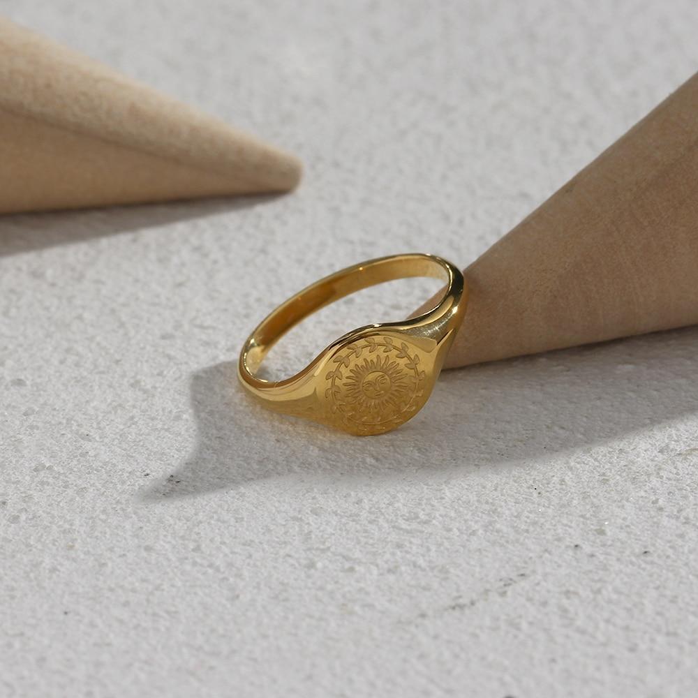 Love By The Moon Signet Ring