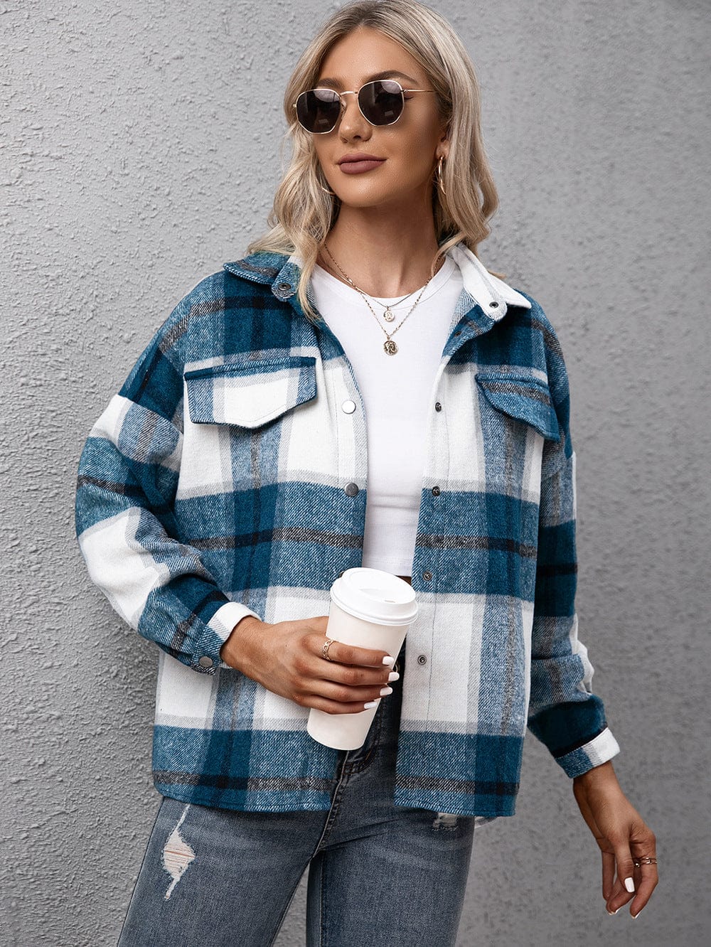 Maelys Plaid Shacket