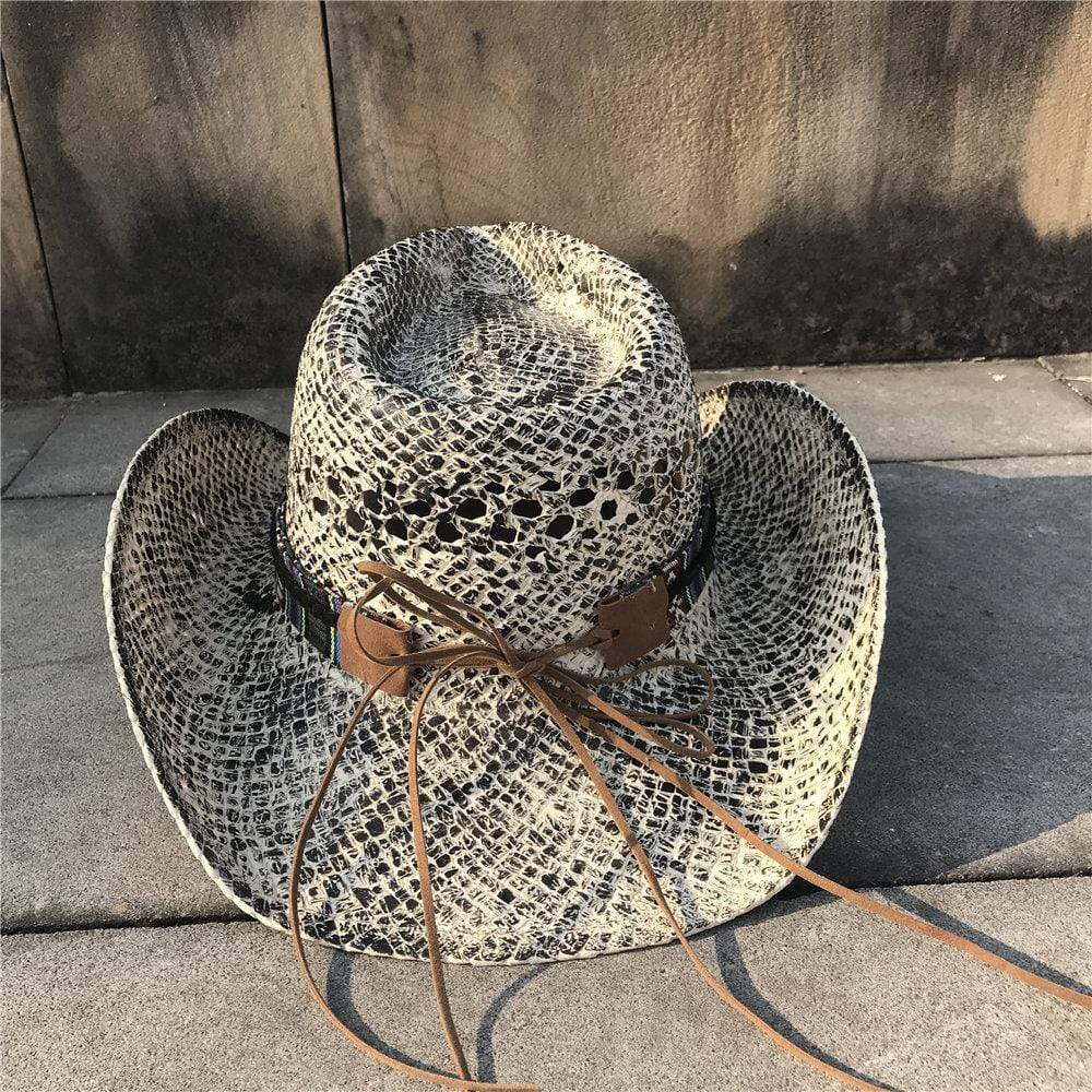 Mock-Snake Design Cowgirl Hat