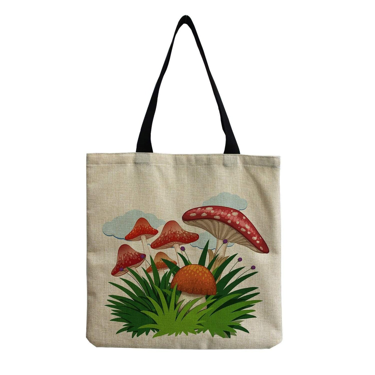 Mushroom Design Tote Bag