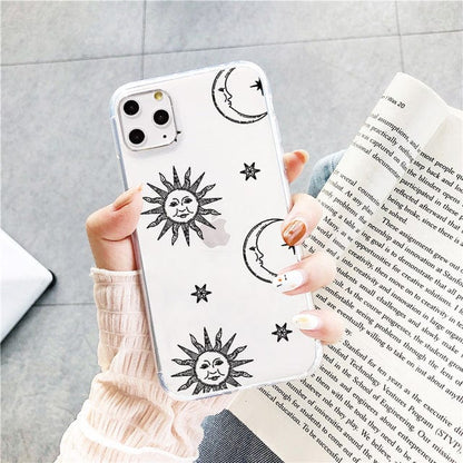 Mystical Sun And Moon Face Phone Case