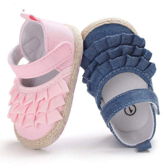 Ruffled Design Baby Girl Shoes