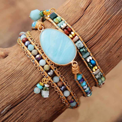 Natural Stone Beaded Bracelet