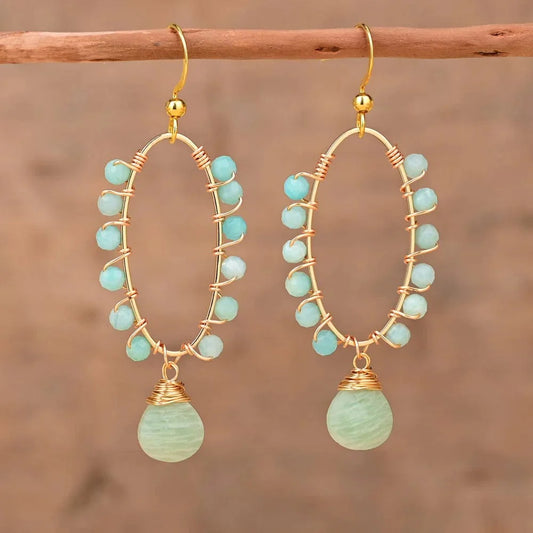 Natural Stone Bohemian Earrings