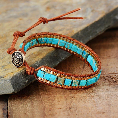 Natural Stone Wrap Bracelet