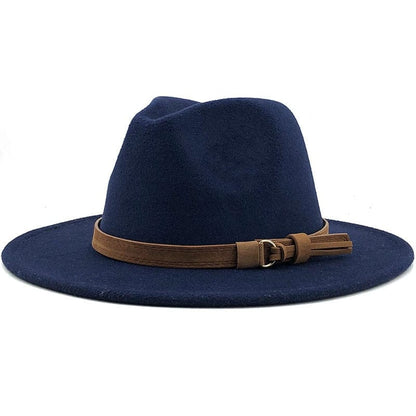 Eridian Fedora Hat With Leather Ribbon