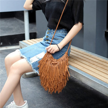 Nefeli Fringe Crossbody Bag