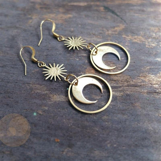 Neo-Gothic Moon Earrings