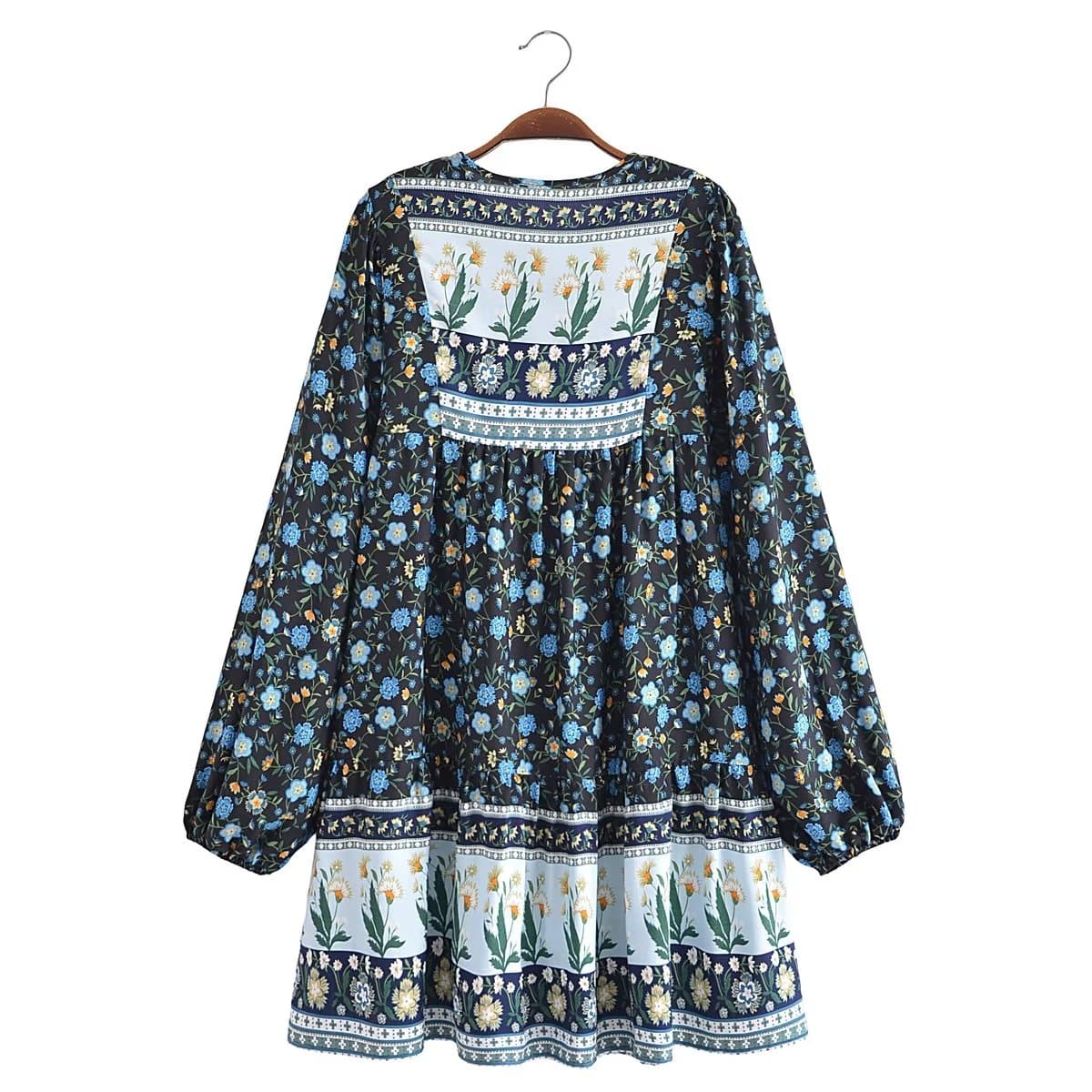 Noa Long Sleeve Boho Mini Dress