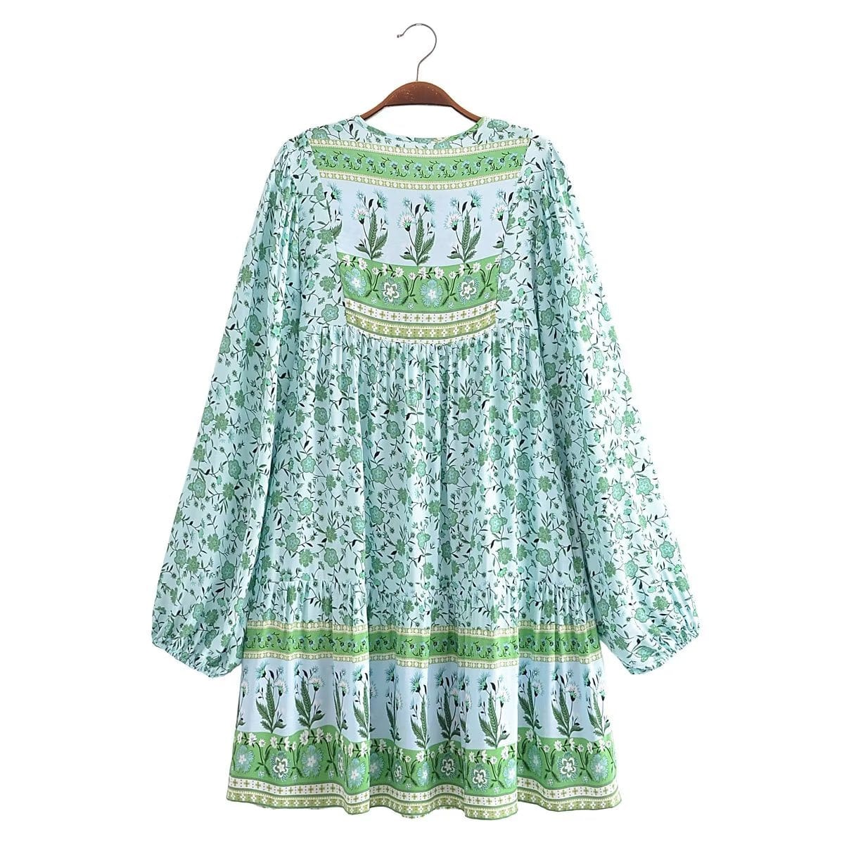 Noa Long Sleeve Boho Mini Dress