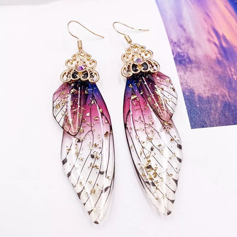 Fairy Wing Statement Earrings